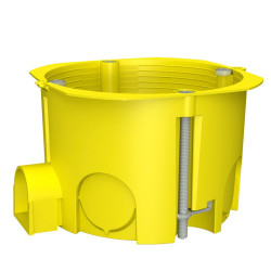 Монтажна набірна коробка для порожніх стін Plank Electrotechnic BOXES MB002 (PLK4002400) типу МВ 65х45мм (жовта)