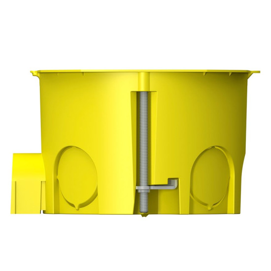 Монтажна набірна коробка для порожніх стін Plank Electrotechnic BOXES MB002 (PLK4002400) типу МВ 65х45мм (жовта)