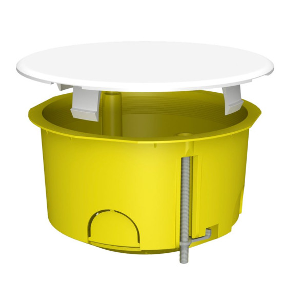 Монтажна коробка для порожніх стін Plank Electrotechnic BOXES MB102 (PLK6002400) типу МВ 80х45мм (жовта)