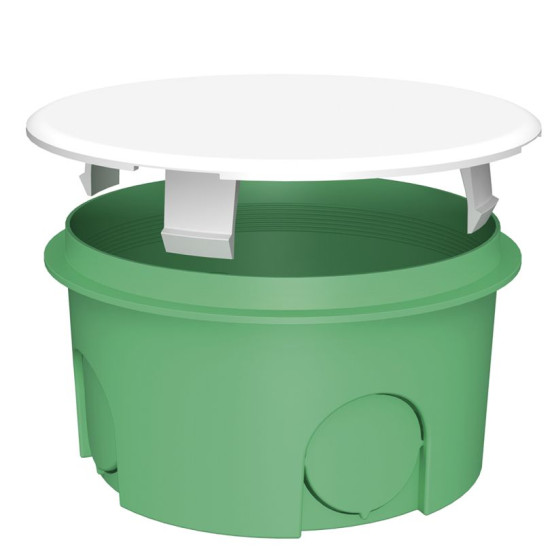 Монтажна коробка для суцільних стін Plank Electrotechnic BOXES MB101 (PLK6101500) типу МВ 70х40мм (салатова)
