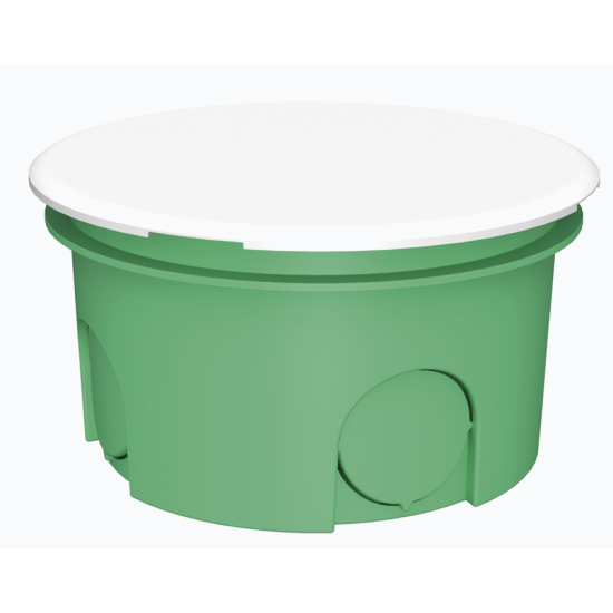 Монтажна коробка для суцільних стін Plank Electrotechnic BOXES MB101 (PLK6101500) типу МВ 70х40мм (салатова)