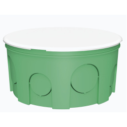 Монтажна коробка для суцільних стін Plank Electrotechnic BOXES MB103 (PLK6103500) типу МВ 100х50мм (салатова)