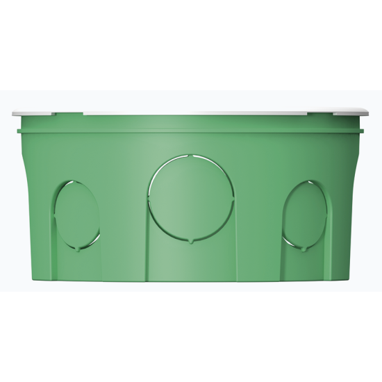 Монтажна коробка для суцільних стін Plank Electrotechnic BOXES MB103 (PLK6103500) типу МВ 100х50мм (салатова)