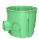 Поглиблена монтажна коробка для суцільних стін Plank Electrotechnic BOXES MB003 (PLK5103500) типу МВ 65х60мм (салатова)