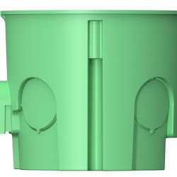 Поглиблена монтажна коробка для суцільних стін Plank Electrotechnic BOXES MB003 (PLK5103500) типу МВ 65х60мм (салатова)