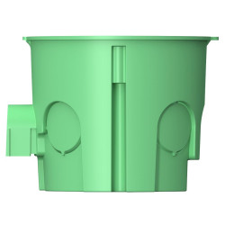 Поглиблена монтажна коробка для суцільних стін Plank Electrotechnic BOXES MB003 (PLK5103500) типу МВ 65х60мм (салатова)