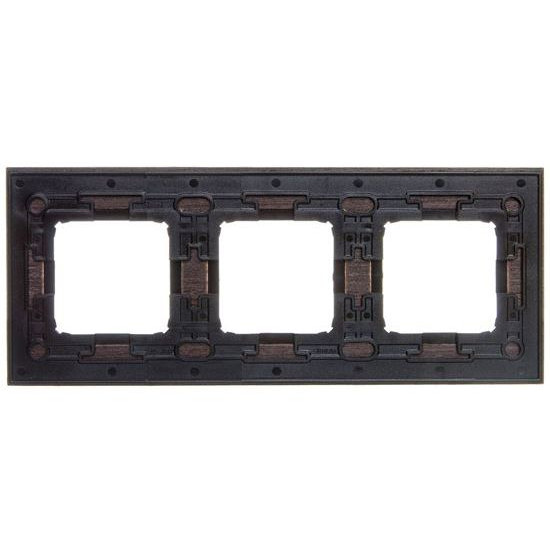 Потрійна дерев'яна рамка Kontakt Simon Simon 54 Nature DRN3/85 (золоте венге)