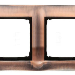 Подвійна мідна рамка Simon Simon 54 Premium DR2/36 (мідь)