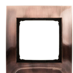 Одинарна металева рамка Kontakt Simon Simon 54 Premium DR1/36 (мідь)
