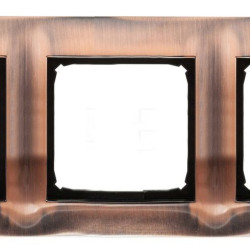 Потрійна мідна рамка Simon Simon 54 Premium DR3/36 (мідь)