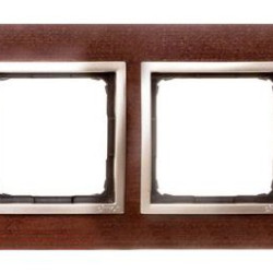 Подвійна дерев'яна рамка Kontakt Simon Simon 54 Nature DRN2/86 (золотий горіх)