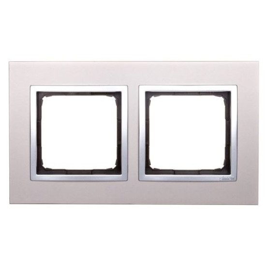 Подвійна металева рамка Kontakt Simon Simon 54 Nature DRN2/79 (сатиновий блиск)