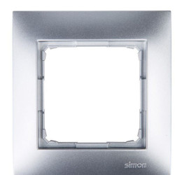 Одинарна рамка Kontakt Simon Simon 54 Premium DR1/43 (срібло)