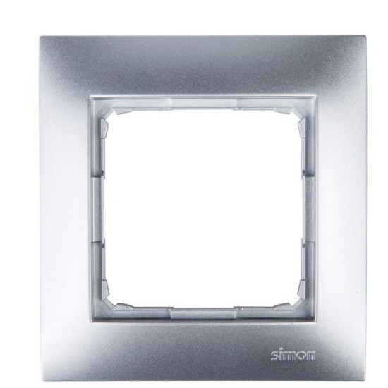 Одинарна рамка Kontakt Simon Simon 54 Premium DR1/43 (срібло)