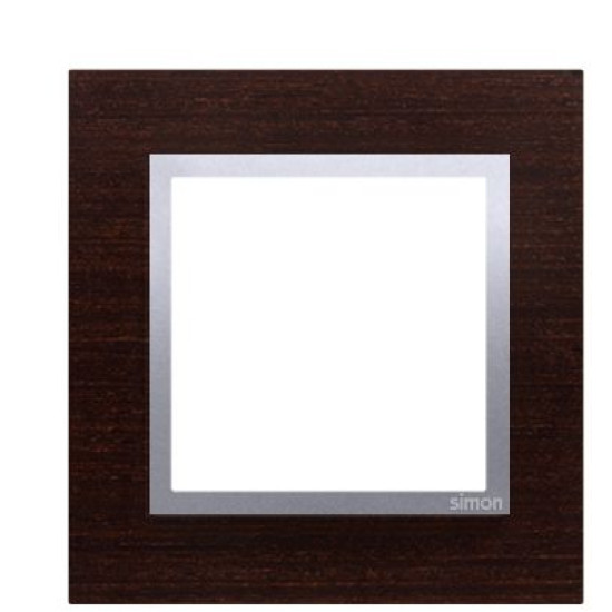 Одинарна дерев'яна рамка Kontakt Simon Simon 54 Nature DRN1/84 (срібний венге)