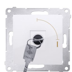 Вимикач Kontakt Simon Simon 54 Premium DW1K.01/11 із ключем на два положення (білий)