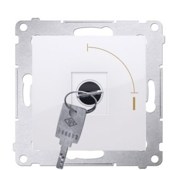Вимикач Kontakt Simon Simon 54 Premium DW1K.01/11 із ключем на два положення (білий)