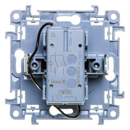 Подвійний вимикач Kontakt Simon Simon 10 CW5BL.01/11 з підсвічуванням (білий)