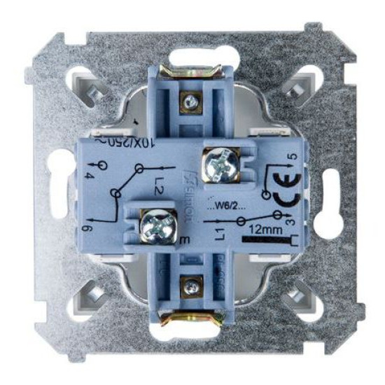 Подвійний прохідний вимикач Kontakt Simon Simon 54 Premium DW6/2.01/11 (білий)
