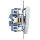 Подвійний прохідний вимикач Kontakt Simon Simon 54 Premium DW6/2.01/11 (білий)