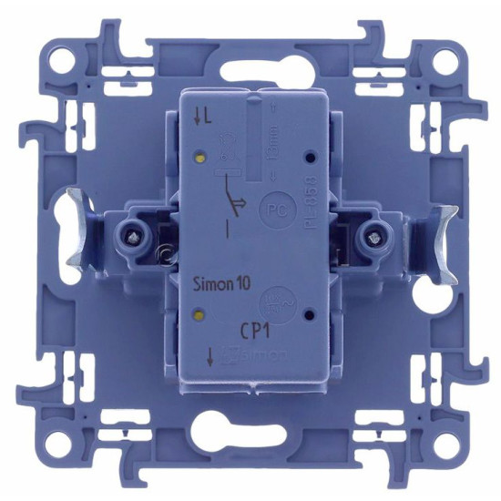 Одинарний натискний вимикач Kontakt Simon Simon 10 CP1.01/11 (білий)