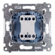 Одинарний прохідний вимикач Kontakt Simon Simon 54 Premium DW6L.01/11 з підсвічуванням (білий)