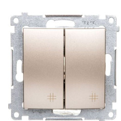 Подвійний перехресний вимикач Kontakt Simon Simon 54 Premium DW7/2.01/44