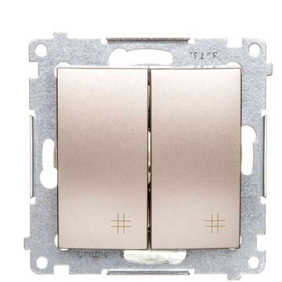 Подвійний перехресний вимикач Kontakt Simon Simon 54 Premium DW7/2.01/44