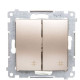 Подвійний перехресний вимикач Kontakt Simon Simon 54 Premium DW7/2.01/44