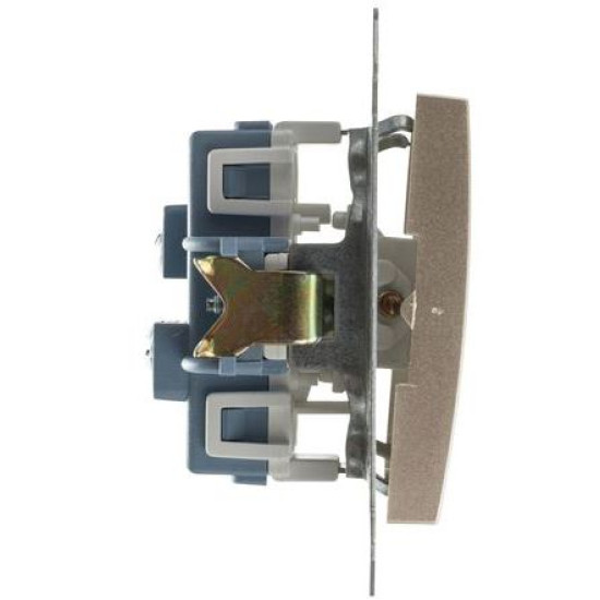 Подвійний прохідний вимикач Kontakt Simon Simon 54 Premium DW6/2.01/44 (золото)