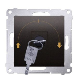 Вимикач Kontakt Simon Simon 54 Premium DWZK.01/46 із ключем на три положення (бронза)