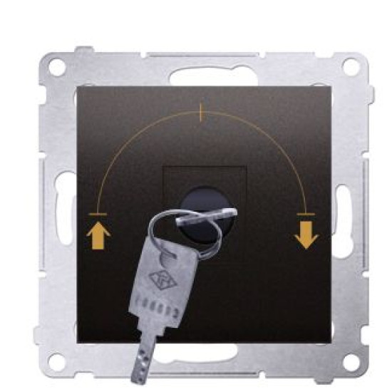 Вимикач Kontakt Simon Simon 54 Premium DWZK.01/46 із ключем на три положення (бронза)
