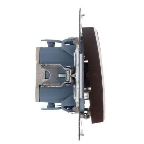 Подвійний вимикач Kontakt Simon Simon 54 Premium DW5BL.01/46 з підсвічуванням (бронза)