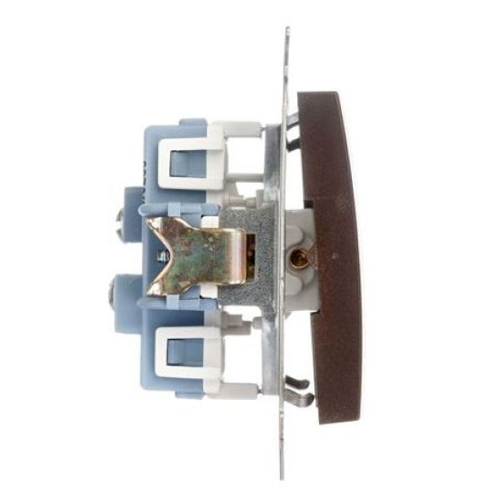 Подвійний прохідний вимикач Kontakt Simon Simon 54 Premium DW6/2.01/46 (бронза)