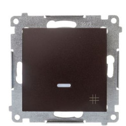 Одинарний перехресний вимикач Kontakt Simon Simon 54 Premium DW7L.01/46 з підсвічуванням