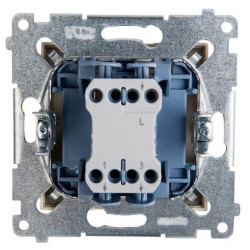 Подвійний вимикач Kontakt Simon Simon 54 Premium DW5BL.01/41 з підсвічуванням (кремовий)
