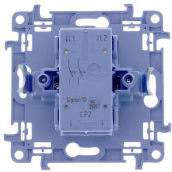 Подвійний натискний вимикач Kontakt Simon Simon 10 CP2.01/41 (кремовий)