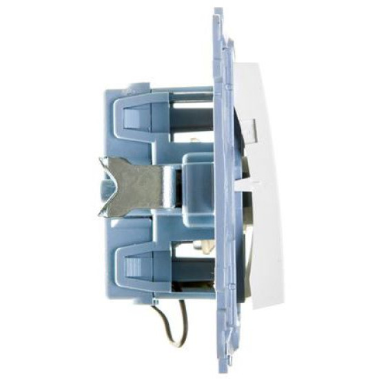 Двокнопковий вимикач Kontakt Simon Simon 10 CW5BL.01/41 з підсвічуванням (кремовий)