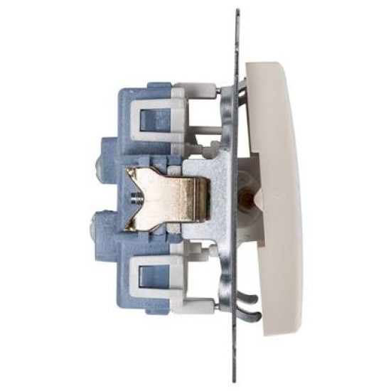 Двокнопковий прохідний вимикач Kontakt Simon Simon 54 Premium DW6/2.01/41 (кремовий)