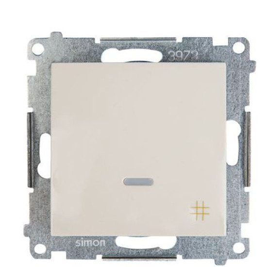 Одинарний перехресний вимикач Kontakt Simon Simon 54 Premium DW7L.01/41 з підсвічуванням