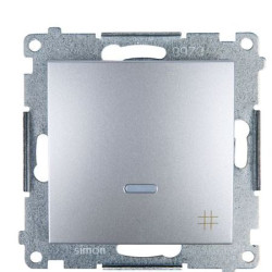 Одинарний перехресний вимикач Kontakt Simon Simon 54 Premium DW7L.01/43 з підсвічуванням
