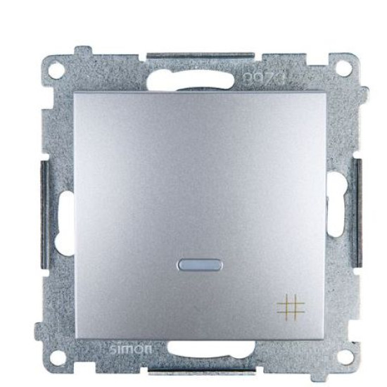 Одинарний перехресний вимикач Kontakt Simon Simon 54 Premium DW7L.01/43 з підсвічуванням