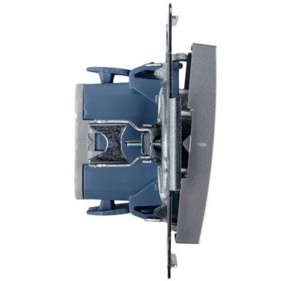 Одинарний перехресний вимикач Kontakt Simon Simon 54 Premium DW7L.01/43 з підсвічуванням