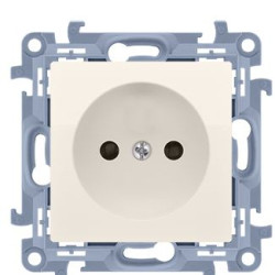 Розетка Kontakt Simon Simon 10 CG1.01/41 без заземлення (кремовий)