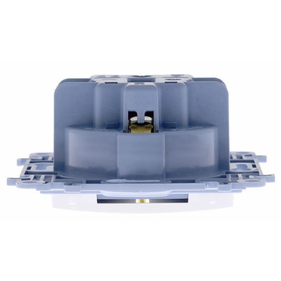 Розетка Kontakt Simon Simon 10 CGSZ1Z.01/11 із заземленням Schuko зі шторками (білий)