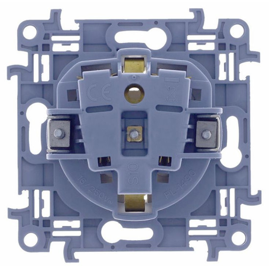 Розетка Kontakt Simon Simon 10 CGSZ1Z.01/41 із заземленням Schuko зі шторками (кремовий)