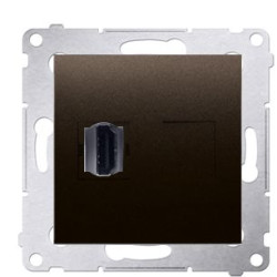 Розетка одинарна HDMI Kontakt Simon Simon 54 Premium DGHDMI.01/46 (бронза)