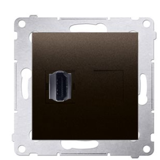 Розетка одинарна HDMI Kontakt Simon Simon 54 Premium DGHDMI.01/46 (бронза)