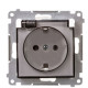 Електрична розетка Kontakt Simon Simon 54 Premium DGSZ1BZ.01/11A IP44 із заземленням шторками та прозорою кришкою (білий)