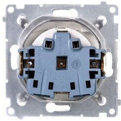Електрична розетка Kontakt Simon Simon 54 Premium DGSZ1BZ.01/41A IP44 із заземленням шторками та прозорою кришкою (кремовий)
